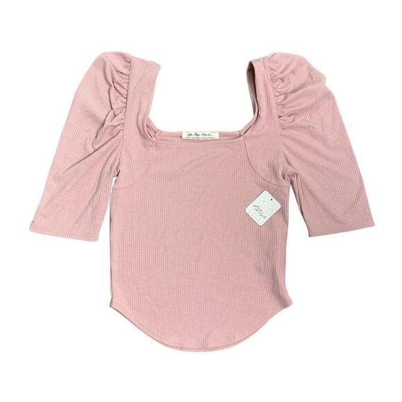Free People We The Free Night Lily Top Pale Mauve‎ Women’s Size Small NWT - Picture 2 of 8